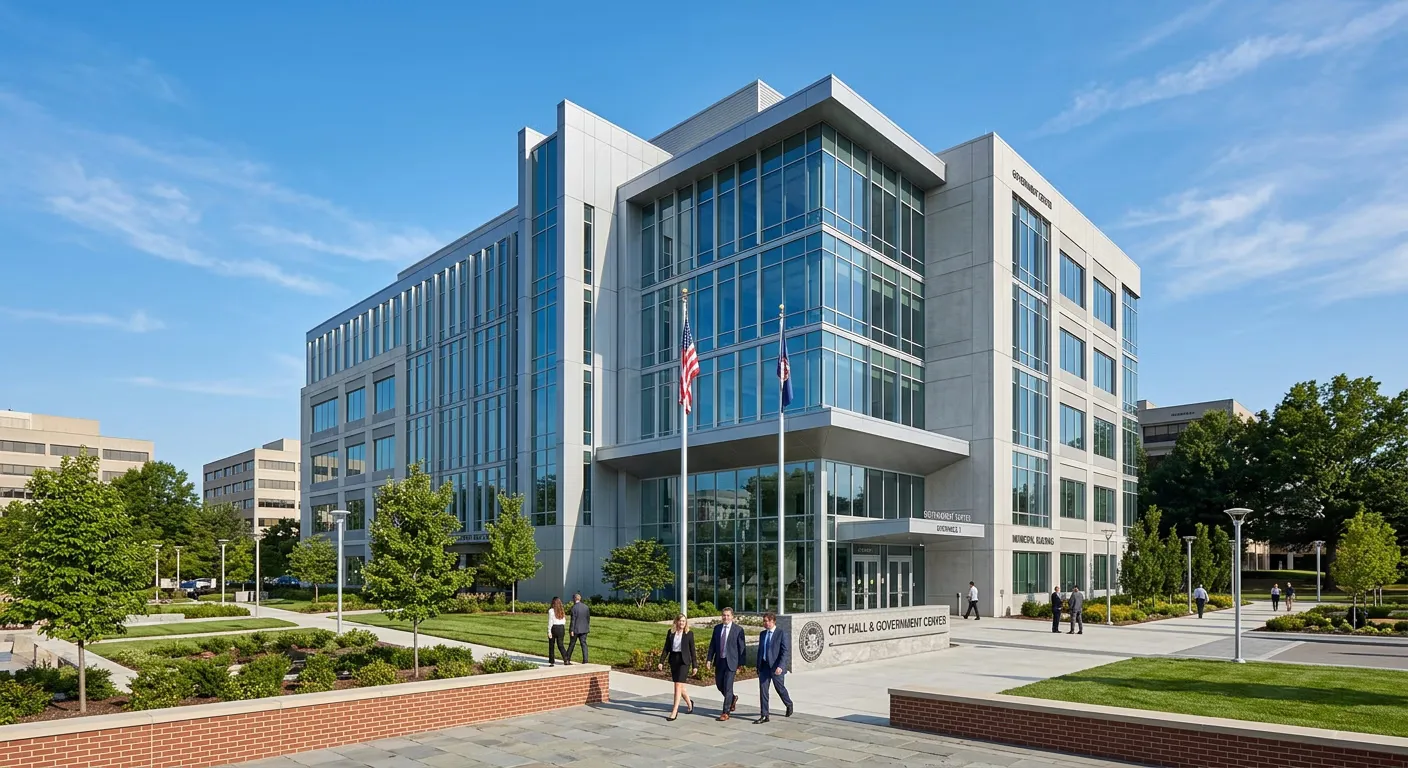 ClancyJG International corporate office building exterior on a clear day.